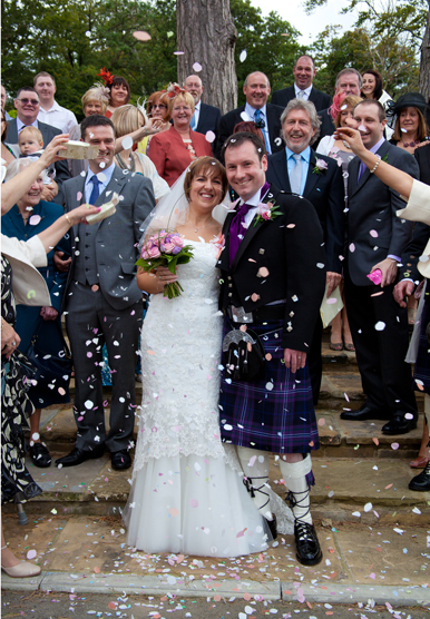 Rushpool Hall Bride & Groom Confetti with Jan Secker Photographic within North East England Middlesbrough